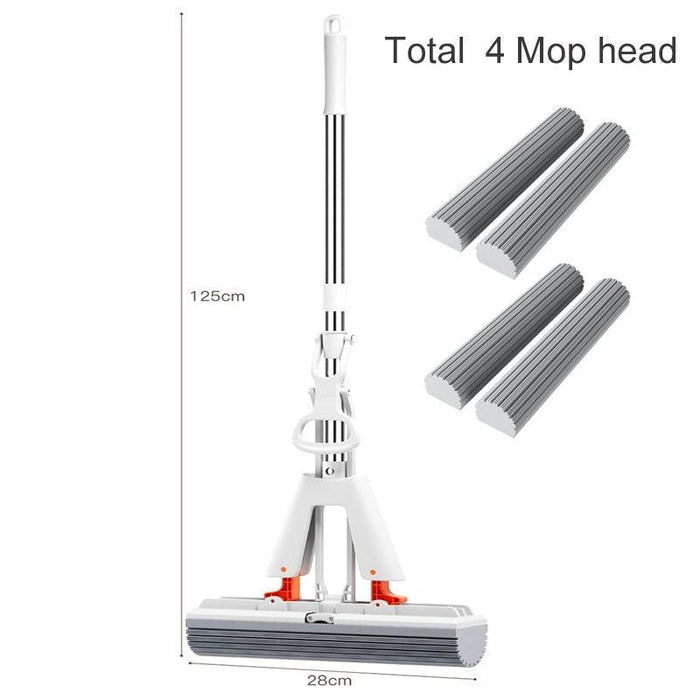 Effortless Self-Draining Wood Floor Tile and Wall Mop for Spotless Cleaning