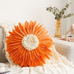 Round orange / 1PCS  Cushion cover