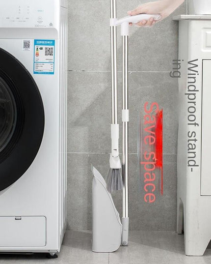 Versatile Space-Saving Broom and Dustpan Combo: Durable and Stylish Cleaning Solution