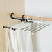 Innovative Stainless Steel Pant Hanger with 5-in-1 Adjustable Design