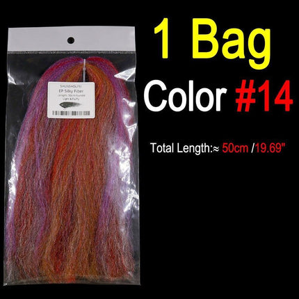 Vivid Synthetic Hair Fly Tying Material - High-Quality Fiber for Authentic Fly Designs