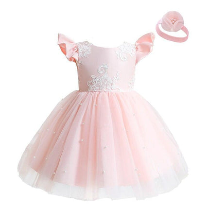 Enchanted Elegance Infant Tutu Dress for Christenings and Special Events