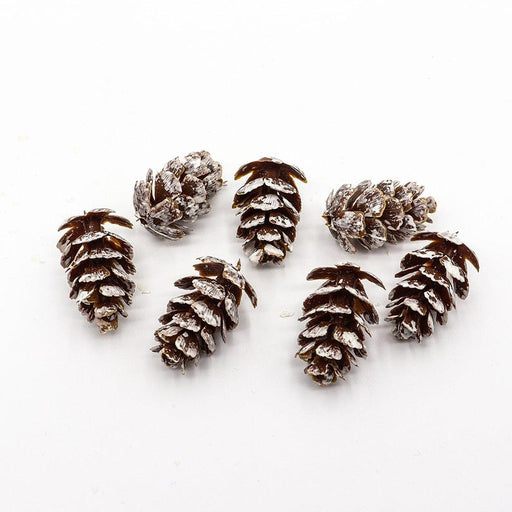 Pine Cone Christmas Decor Set with Lifelike Details and Various Sizes