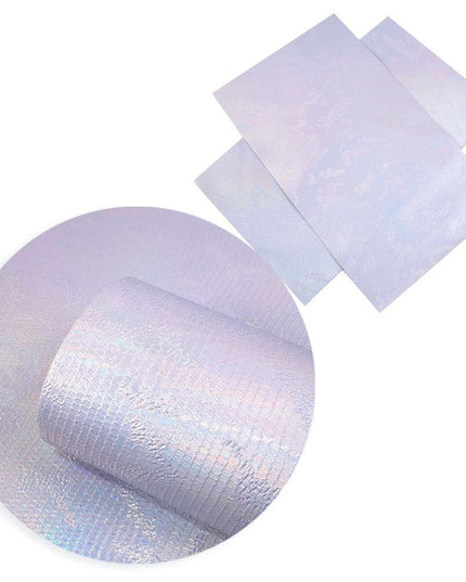 Glistening Holographic Faux Leather Craft Sheets - Perfect for Creative DIY Projects