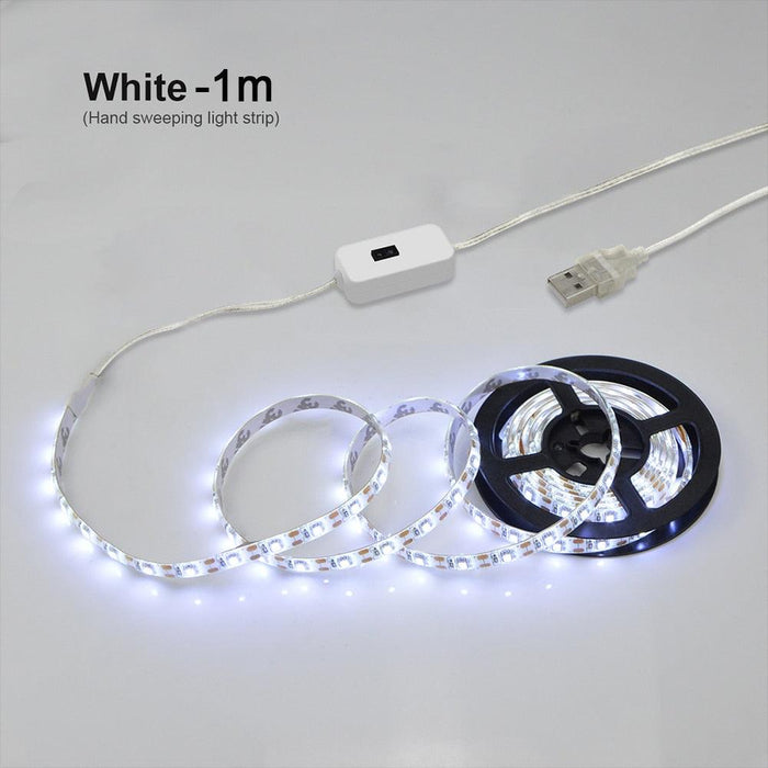 Smart Home Gesture-Controlled LED Night Light Strip with Hand Wave Sensor