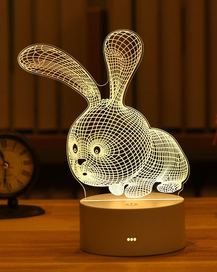Enchanting 3D Illusion LED Night Light - Illuminate Your Space with Wonder