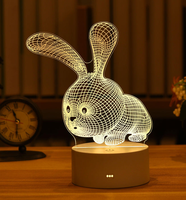 Enchanting 3D Illusion LED Night Light - Illuminate Your Space with Wonder