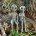 Cosmic Charm: Hand-Crafted Alien Garden Figurine Set