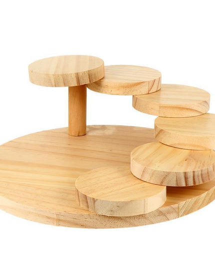 Elegant Japanese Wooden Serving Platter - Perfect for Sushi, Dim Sum, and Desserts