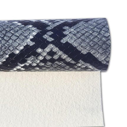 Exotic Python Pattern Vegan Leather Roll for Creative Handmade Accessories