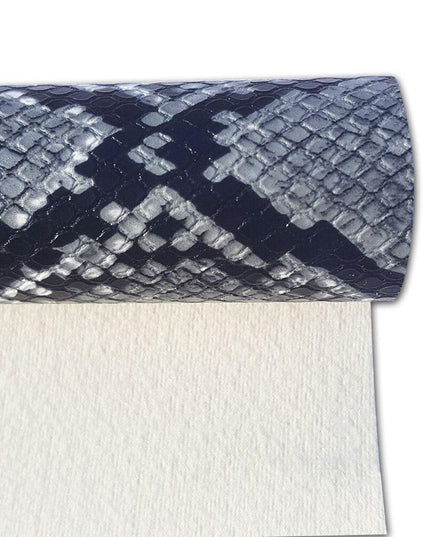 Exotic Python Pattern Vegan Leather Roll for Creative Handmade Accessories
