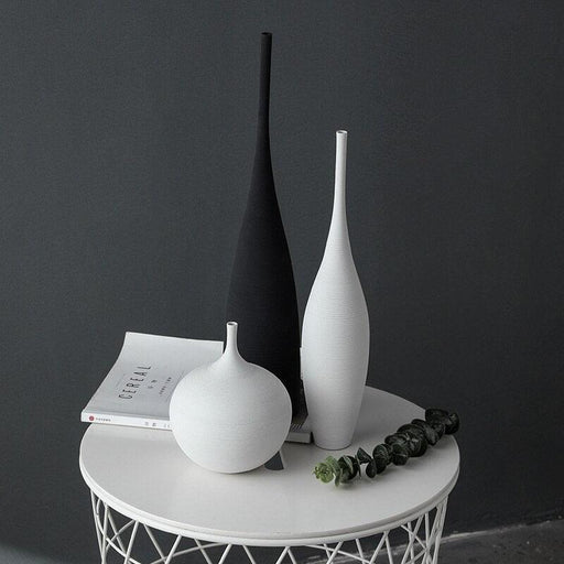 Elegant Scandinavian Handcrafted Ceramic Zen Vase