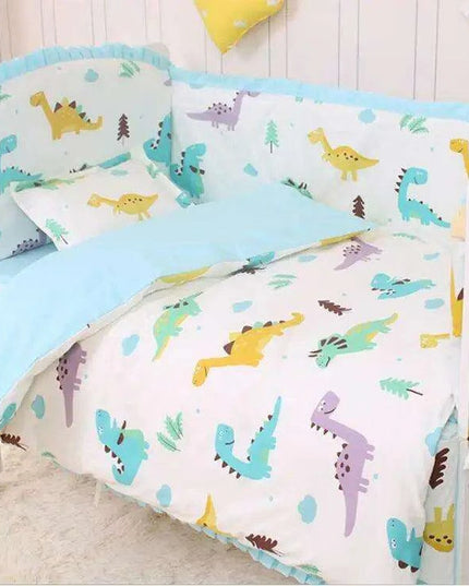 Blue Cosmic Comfort 6-Piece Crib Bedding Set for Celestial Dreams