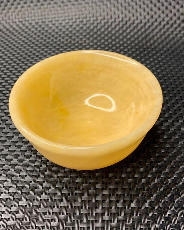 Artisanal Yellow Jade Tea Cups for an Elegant Tea Experience