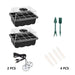 LED Seedling Starter Set with Humidity Control - Complete 5-Tray System for Enhanced Plant Growth