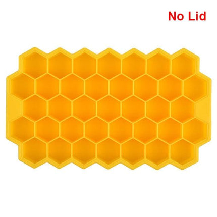 Vibrant Honeycomb Silicone Ice Cube Mold - Ideal for Cocktails and Frozen Delights