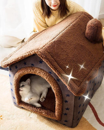 Luxury Arctic Plush Travel Bed for Small Pets - Ultimate Comfort and Portability