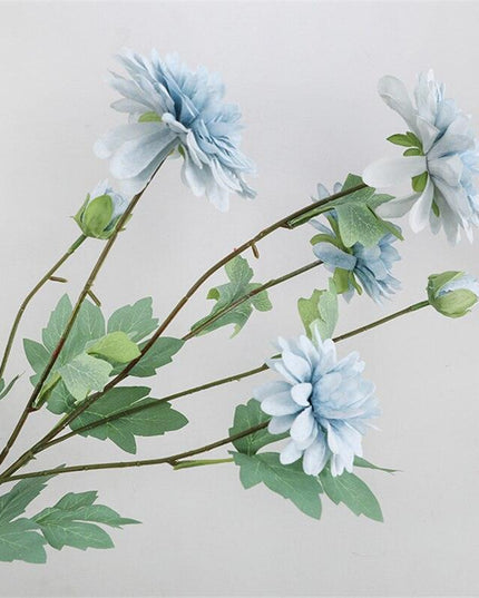 Elegant Pink Dahlia Silk Flower Stem - Ideal for Chic Events and Upscale Home Styling