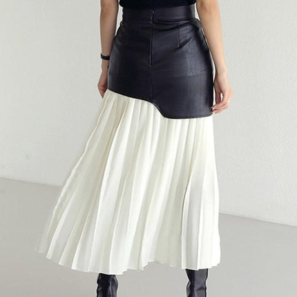 Elegant Pleated High Waist Midi Skirt for Spring 2022 - Stylish and Flattering Design