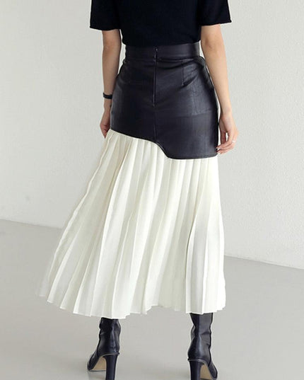 Elegant Pleated High Waist Midi Skirt for Spring 2022 - Stylish and Flattering Design