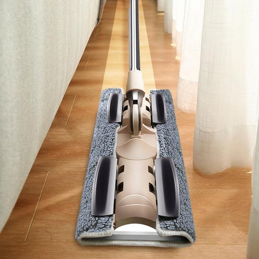 Lazy Floor Flat Wring Mop - No-Touch Cleaning Solution for Dry and Wet Floors