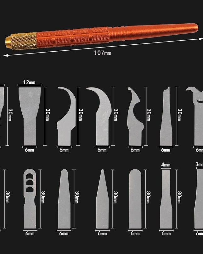 Precision IC Chip Repair Blade Set - Premium Quality Toolkit for Mobile Devices and Computers