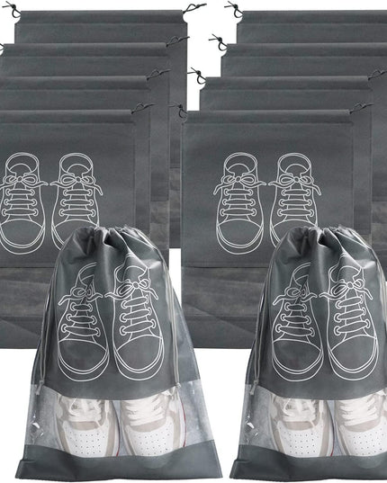Premium Waterproof Shoe Storage Bags - Available in 5 or 10 Count Sets
