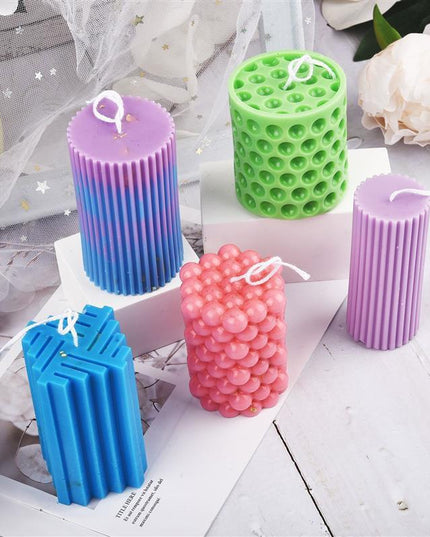 Candle Crafting Masterpiece: Roman-Style Silicone Mold Set for Creative Artistry