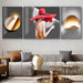 Contemporary Triptych Aluminum Photo Frame Set for Modern Home Decor