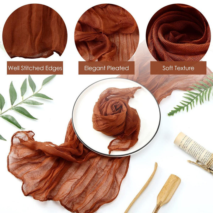 Rustic Red Maple Cloth Napkins Bundle: Set of 10 Pieces