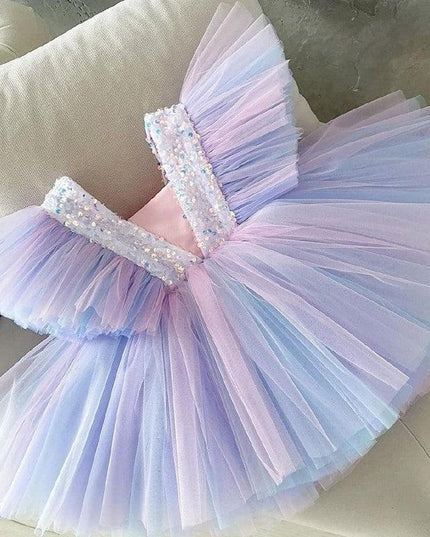 Charming Floral Bow-Back Dress for Young Royalty