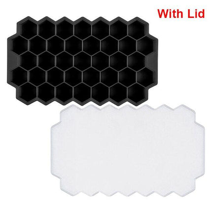 Vibrant Honeycomb Silicone Ice Cube Mold - Ideal for Cocktails and Frozen Delights
