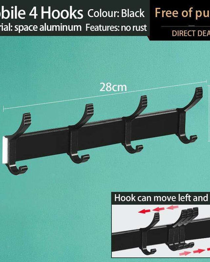 Space-Saving Aluminum Hook Organizer: Efficient and Stylish Storage for Any Room