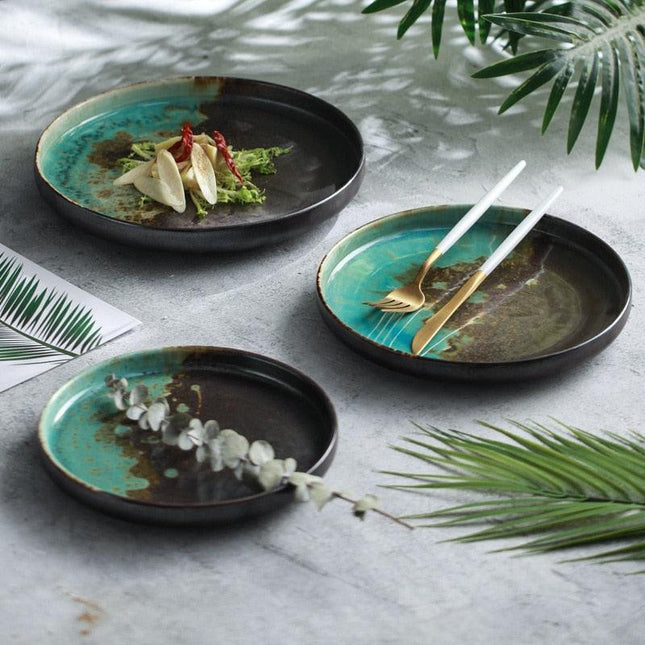 Handcrafted Textured Stoneware Dining Set for an Elevated Culinary Experience