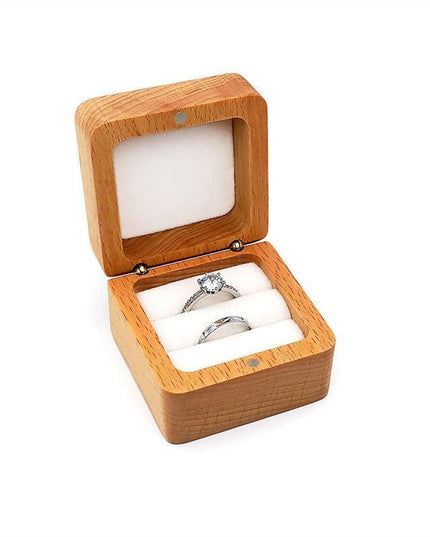 Vintage-Inspired Travel Jewelry Box with Ring Holder - Elegant Storage for Special Occasions
