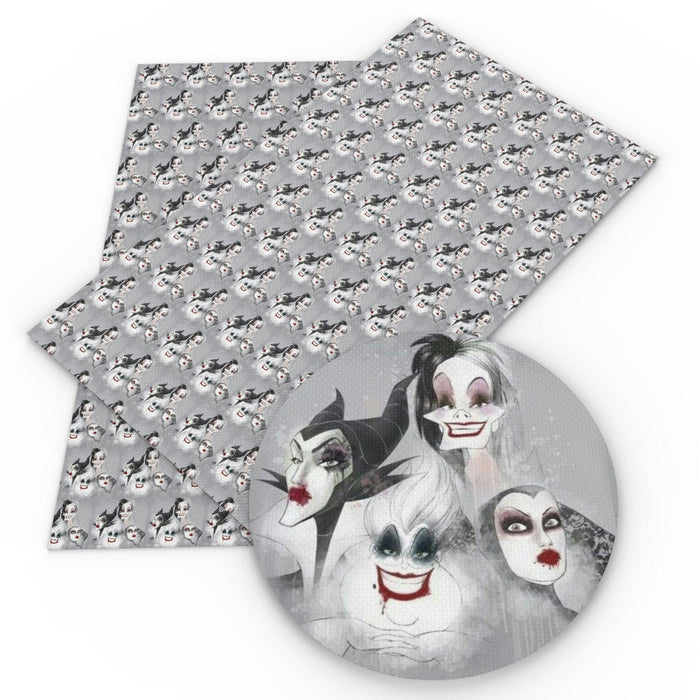 Enchanting Halloween Witch Leatherette Sheets with Whimsical Lychee Design