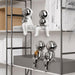 Nordic-Style Ceramic Astronaut Statue Set - 2 Pieces for Contemporary Home Decoration
