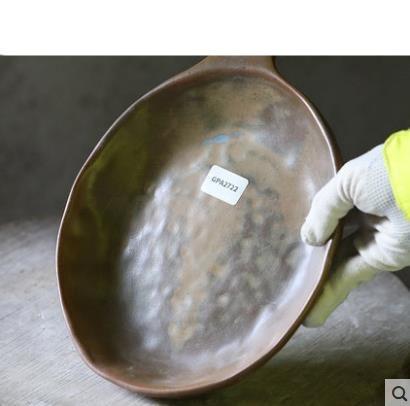 Serenity Zen Garden Handcrafted Wood-Fired Pottery Platter - Rustic Artisan Dinnerware