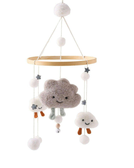 Musical Wooden Baby Crib Mobile - Safe Developmental Toy for Infants
