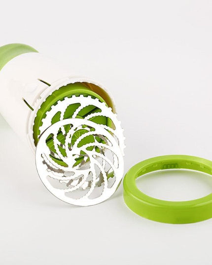 Vibrant Green Herb Grinder and Spice Chopper Set with Convenient Condiment Container