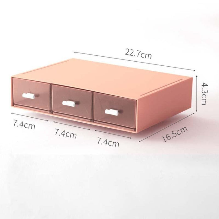 Efficient White Plastic Desktop Organizer for Home and Office Storage Solution