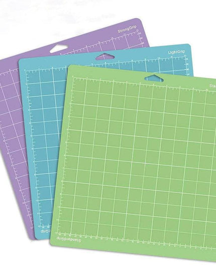 Enhance Your Crafting Journey with the Colorful 3-Piece Adhesive Cutting Mat Set for Cricut/Cameo 4