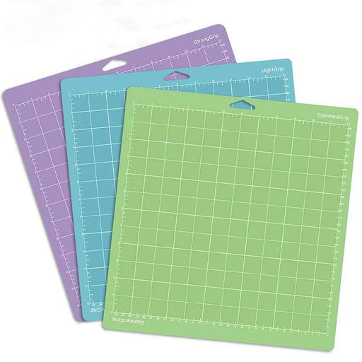 Enhance Your Crafting Experience with the Vibrant 3-Piece Adhesive Cutting Mat Set for Cricut/Cameo 4