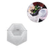 Elegant Round Silicone Mold for Crafting Flower Pot and Candle Jar