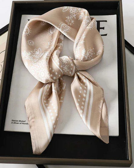 Elegant Leopard Print Silk Scarf - Premium Women's Fashion Accessory