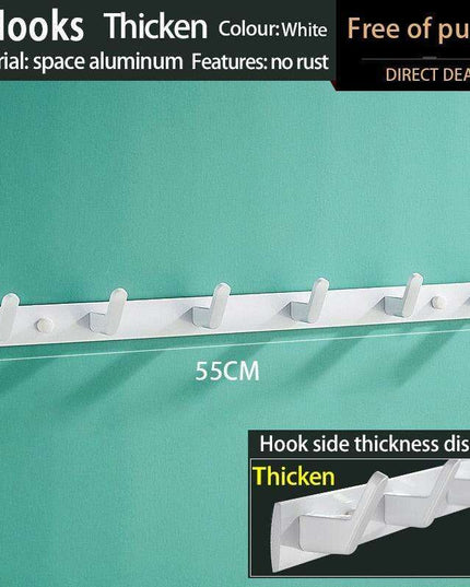 Space-Saving Aluminum Hook Organizer: Efficient and Stylish Storage for Any Room