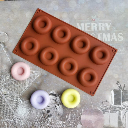 Versatile 8-Cavity Silicone Baking Mold for Irresistible Desserts