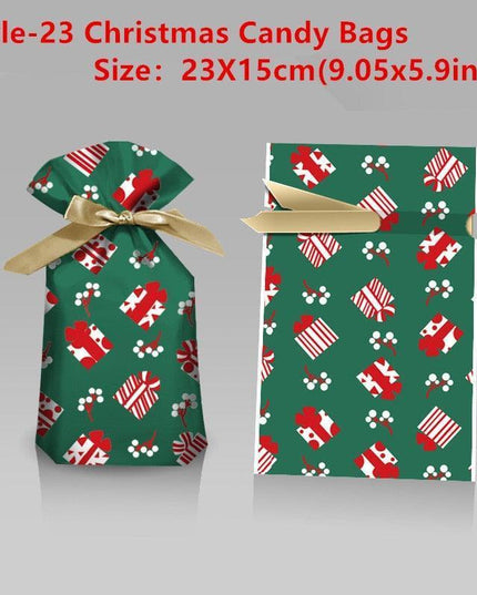 Santa's Festive Treats Gift Bag Set - 5-Piece Collection
