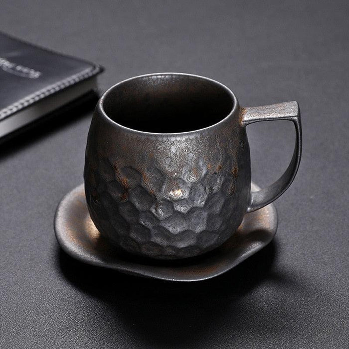 Elegant Vintage Japanese Style Handmade Ceramic Coffee & Tea Mug Set