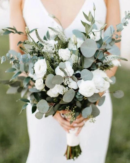 Elegant Faux Eucalyptus Greenery Stems for Modern Home Styling